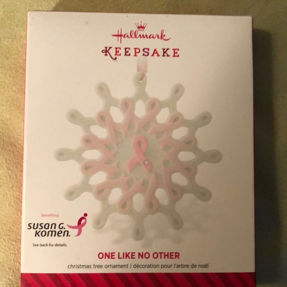 Hallmark Keepsake ornament 2014 “One Like No Other “Susan G. Komen/snowflake - Picture 1 of 13